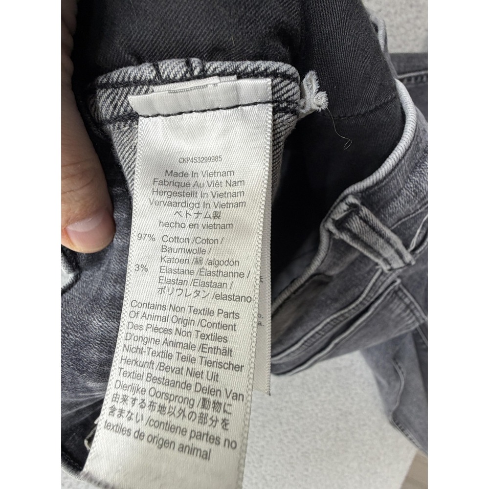 Madewell 10 High Rise Skinny Crop Jeans Womens 28 Gray Charcoal Wash Denim - Picture 8 of 10